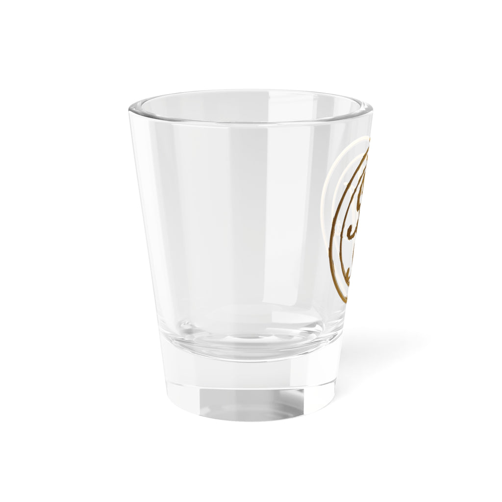 Gold Monogram Shot Glass — 1.5oz Personalized Initials Barware