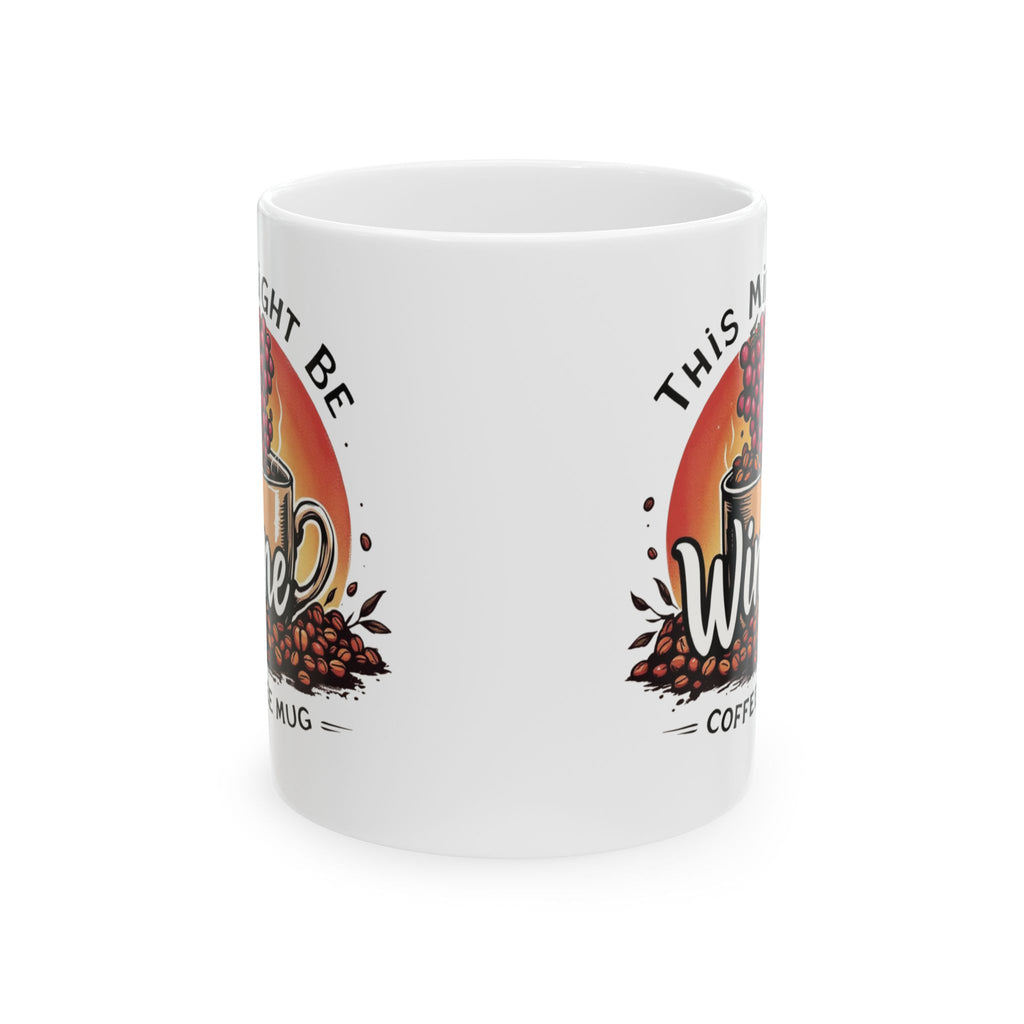 This Might Be Wine Coffee Mug — Funny Wine Lover Ceramic Mug (11oz, 15oz)