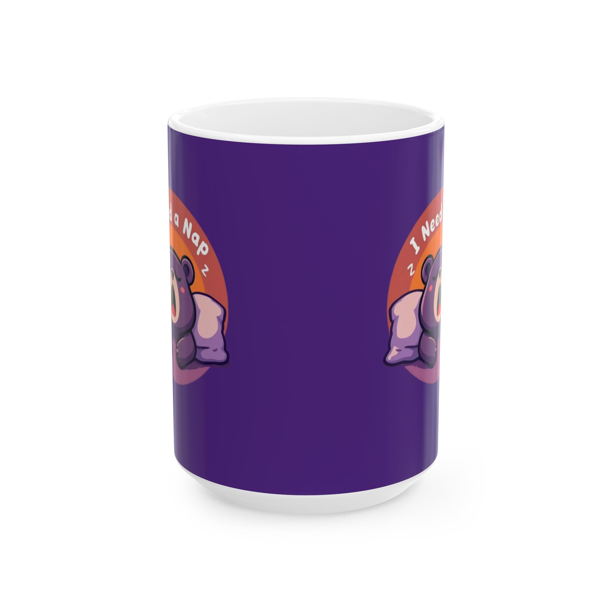 11oz/15oz Ceramic Mug — Cute Sleeping Sloth Design ('I Need a Nap') | Funny Gift for Animal Lovers & Coffee Lovers