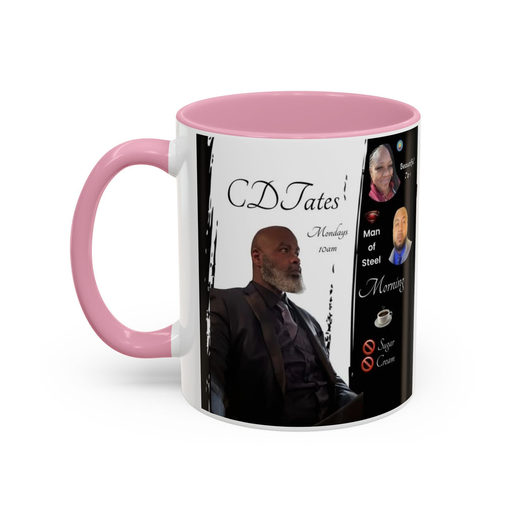 Monday Morning Coffee! No Sugar No Cream – 'Bring Your Own Quote' Inspirational Coffee Cup (11oz/15oz)