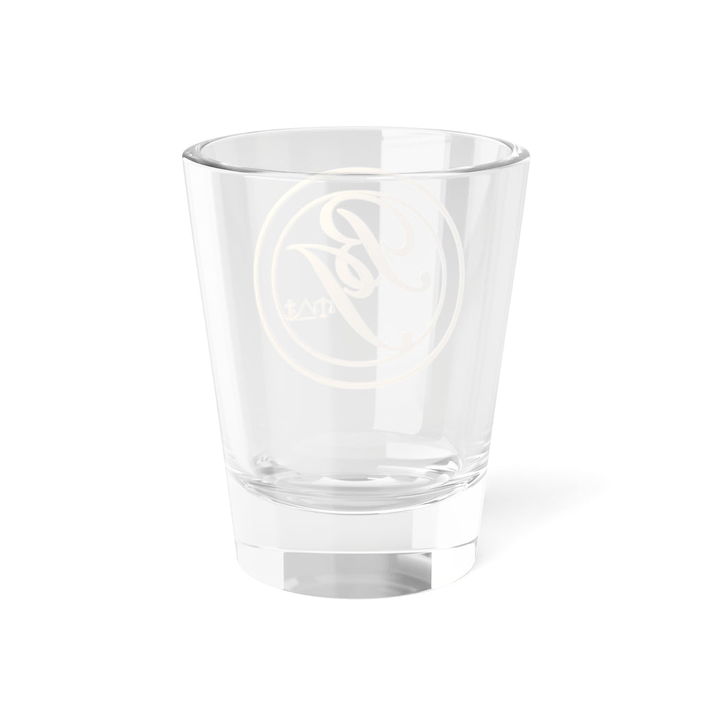 Gold Monogram Shot Glass — 1.5oz Personalized Initials Barware