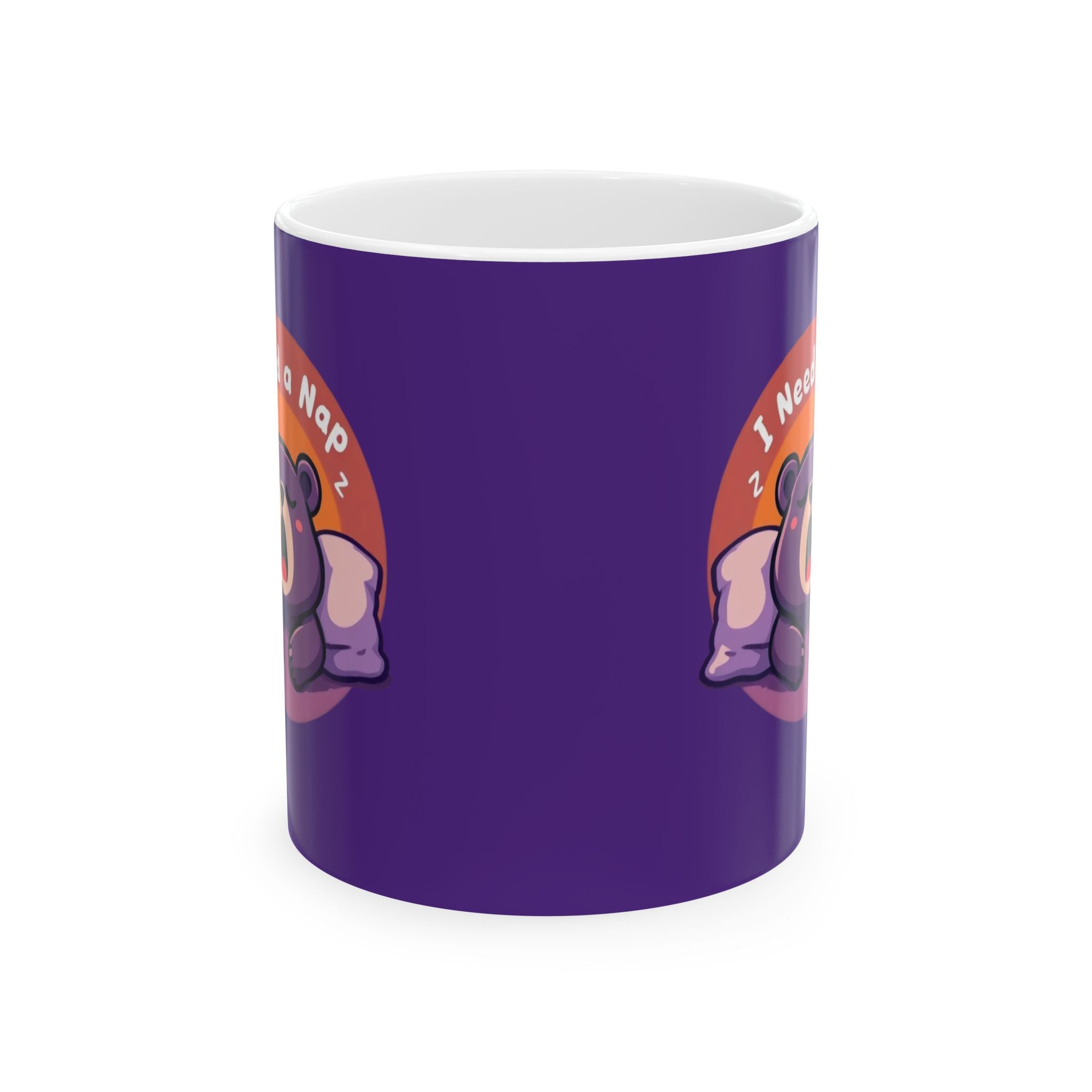 11oz/15oz Ceramic Mug — Cute Sleeping Sloth Design ('I Need a Nap') | Funny Gift for Animal Lovers & Coffee Lovers