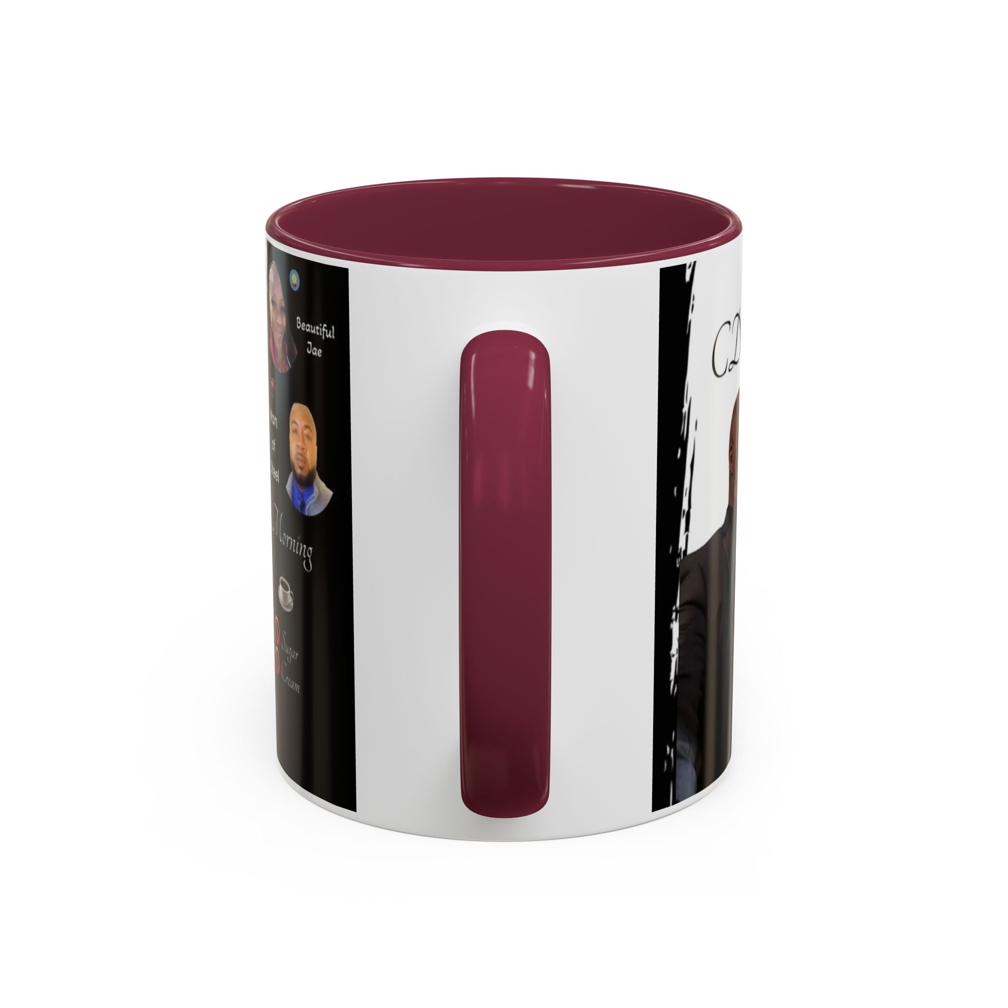 Monday Morning Coffee! No Sugar No Cream – 'Bring Your Own Quote' Inspirational Coffee Cup (11oz/15oz)