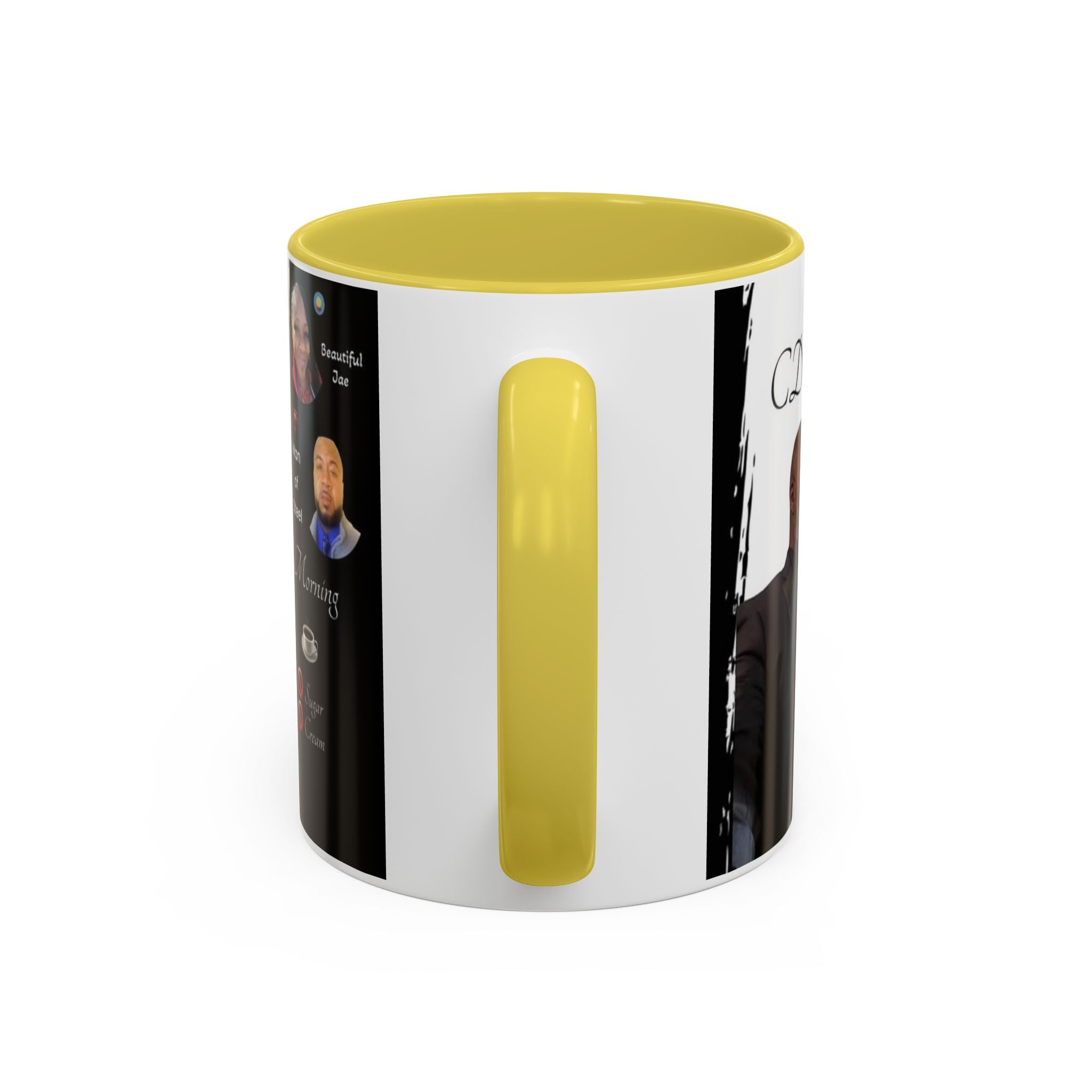 Monday Morning Coffee! No Sugar No Cream – 'Bring Your Own Quote' Inspirational Coffee Cup (11oz/15oz)