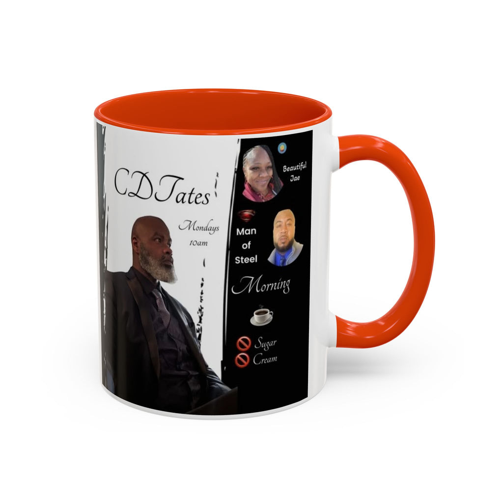 Monday Morning Coffee! No Sugar No Cream – 'Bring Your Own Quote' Inspirational Coffee Cup (11oz/15oz)