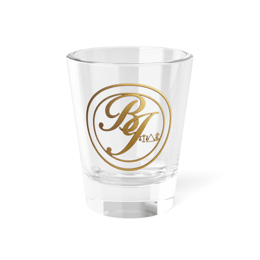 Gold Monogram Shot Glass — 1.5oz Personalized Initials Barware