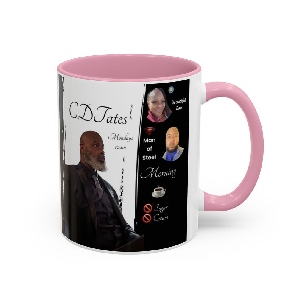 Monday Morning Coffee! No Sugar No Cream – 'Bring Your Own Quote' Inspirational Coffee Cup (11oz/15oz)