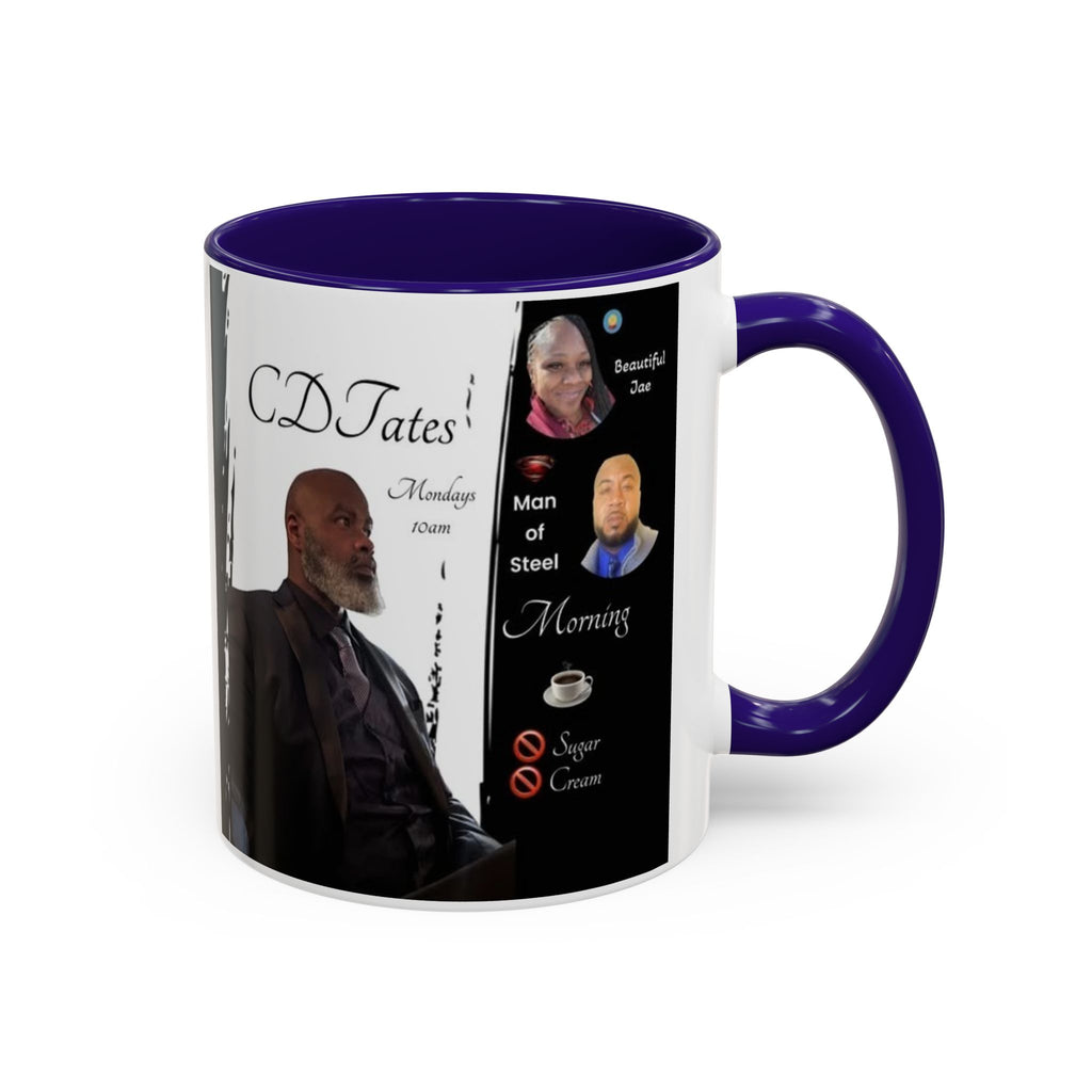 Monday Morning Coffee! No Sugar No Cream – 'Bring Your Own Quote' Inspirational Coffee Cup (11oz/15oz)