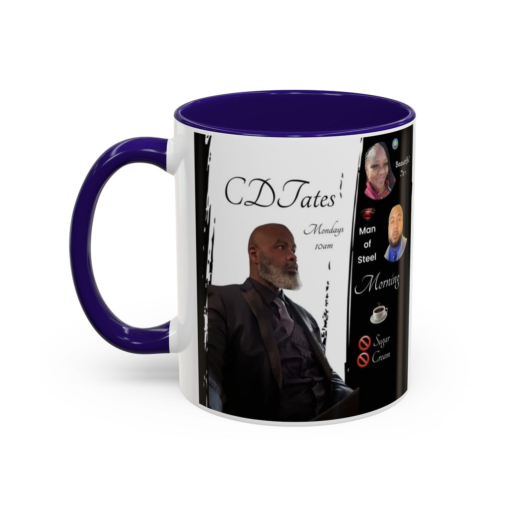 Monday Morning Coffee! No Sugar No Cream – 'Bring Your Own Quote' Inspirational Coffee Cup (11oz/15oz)