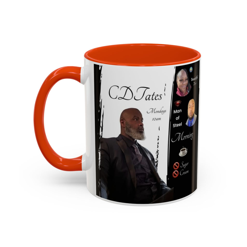 Monday Morning Coffee! No Sugar No Cream – 'Bring Your Own Quote' Inspirational Coffee Cup (11oz/15oz)