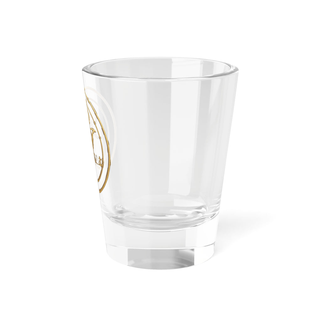 Gold Monogram Shot Glass — 1.5oz Personalized Initials Barware